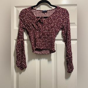 Freshman Floral cropped Long Sleeve